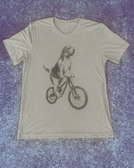 Beagle on a Bike Men's/Unisex Shirt