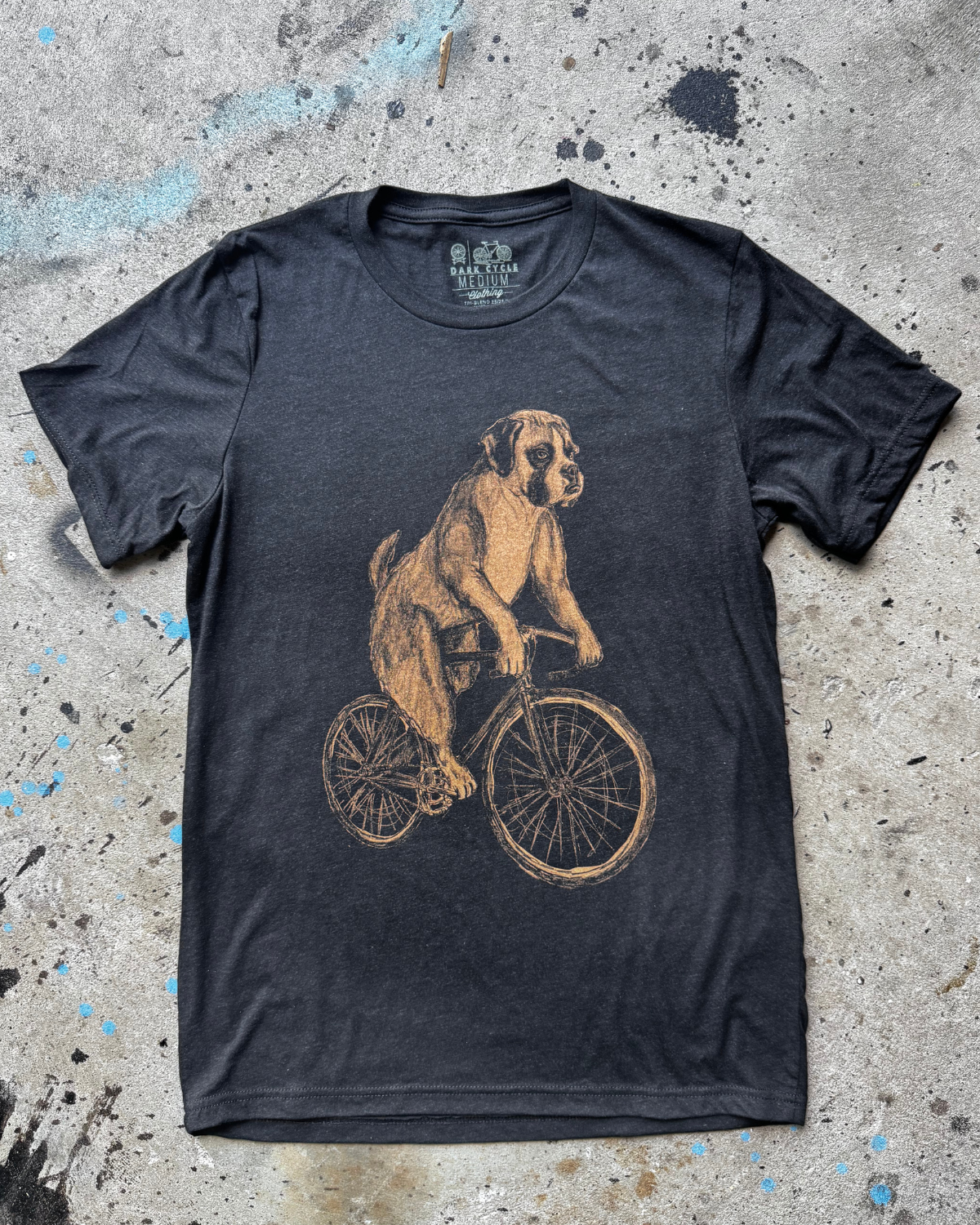 Boxer on a Bike Men's/Unisex Shirt
