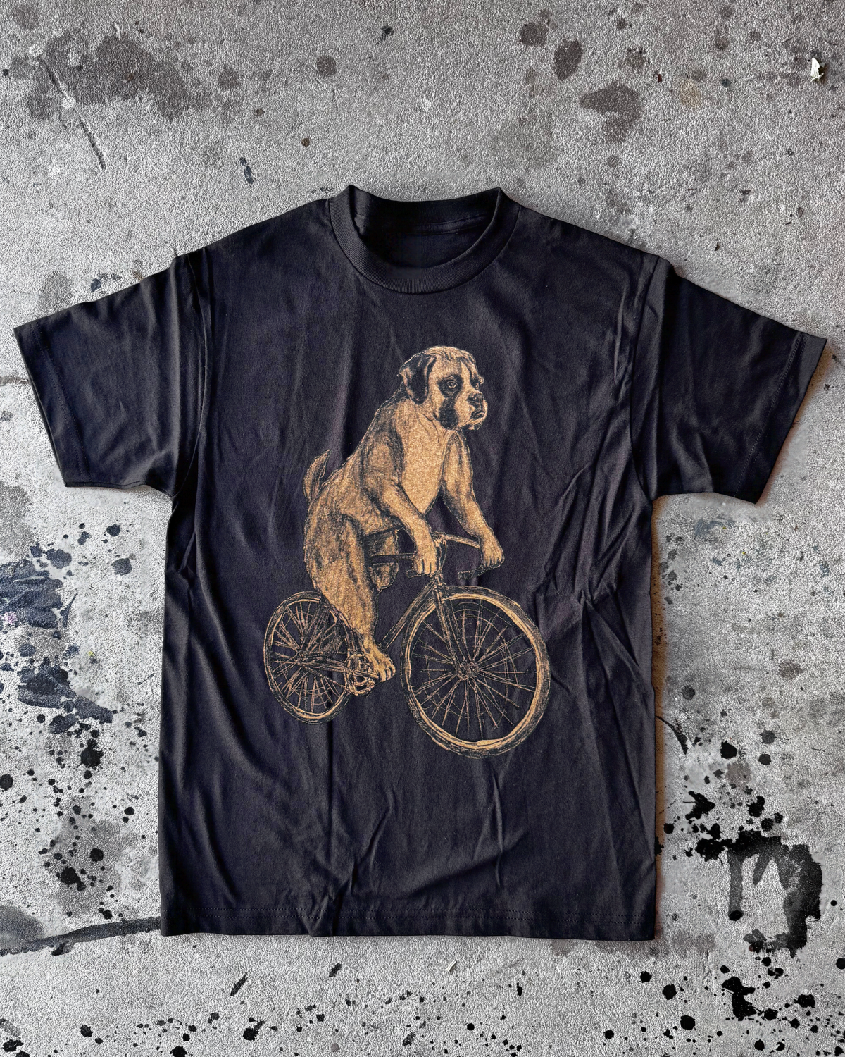 Boxer on a Bike Men's/Unisex Shirt