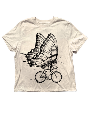 Butterfly On A Bicycle Women's Shirt