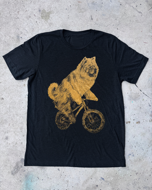 Chow Chow on a Bike Men's/Unisex Shirt