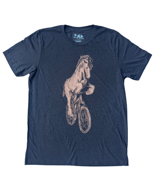 Clydesdale on a Bike Men's/Unisex Shirt