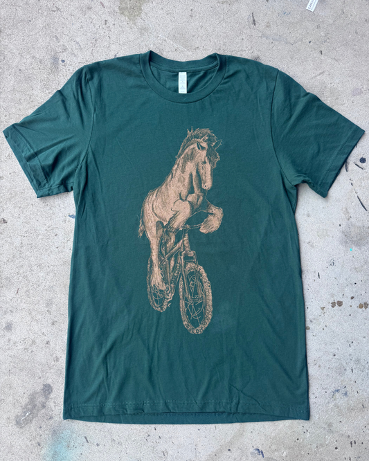 Clydesdale on a Bike Men's/Unisex Shirt