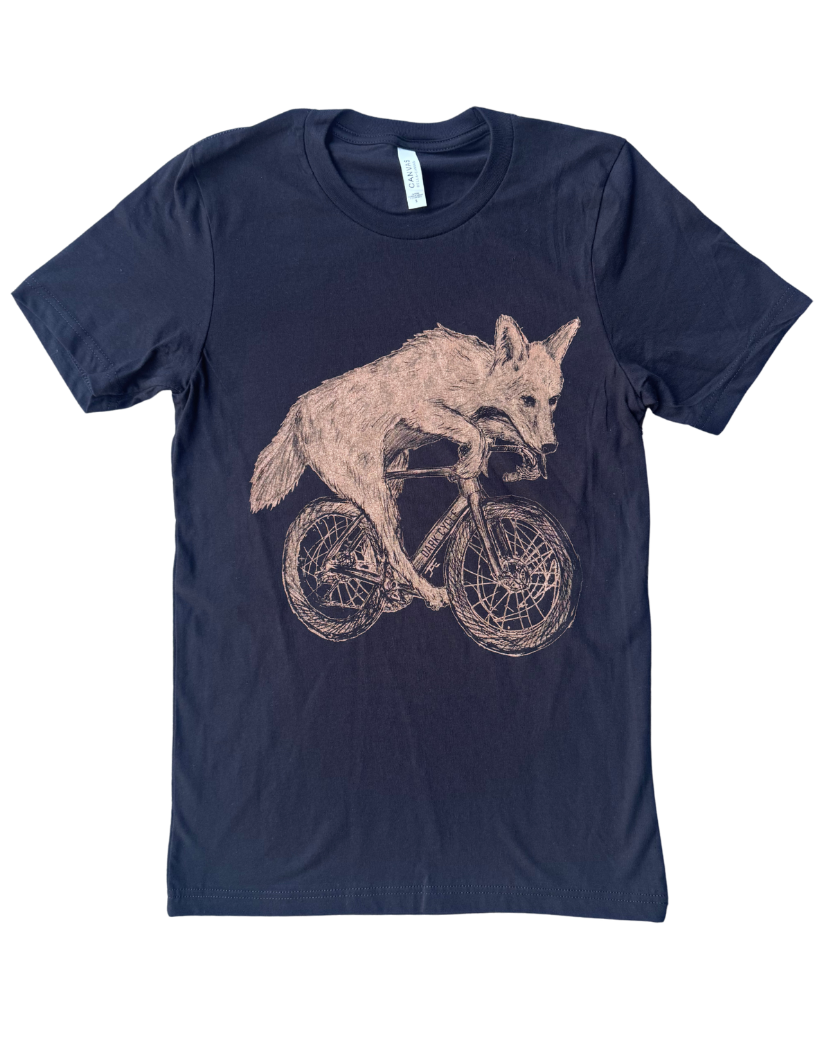 Coyote on a Bike Men's/Unisex Shirt
