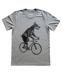 Doberman on a Bike Men's/Unisex Shirt