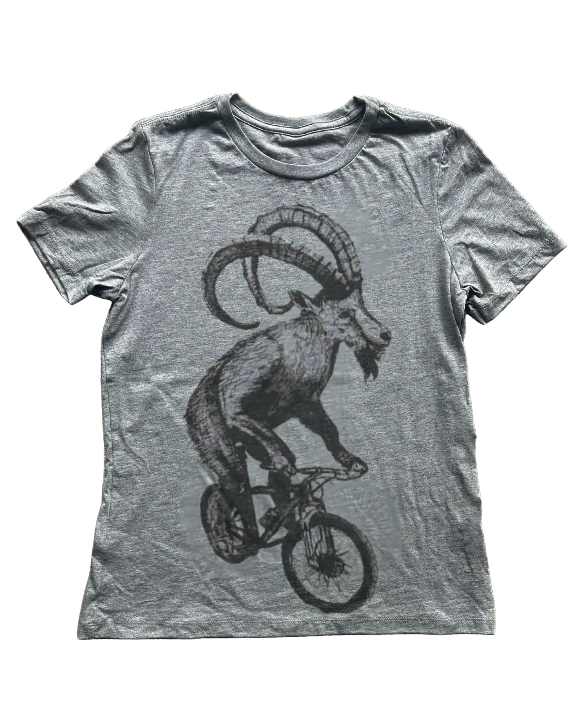 Goat on a Mountain Bike Women's T-Shirt