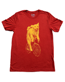 Golden Retriever on A Bicycle Men's/Unisex Shirt