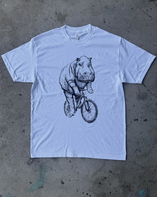 Hippo on a Bike Men's/Unisex Shirt