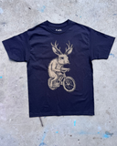Jackalope on a Bicycle Mens/Unisex Shirt