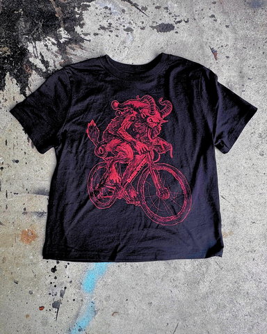 Krampus on a Bicycle Women's T-shirt