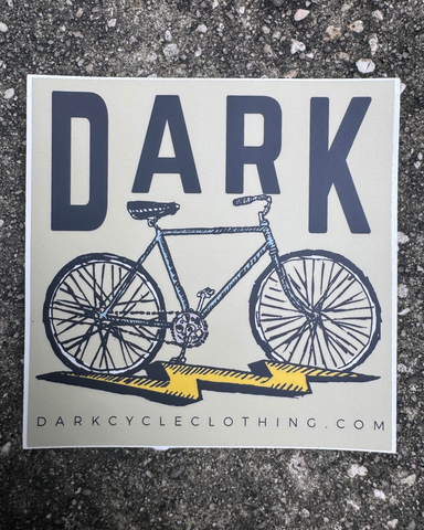 Dark Cycle Bike Lightning Logo Sticker