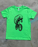 Manatee on a Bicycle Kids T-Shirt