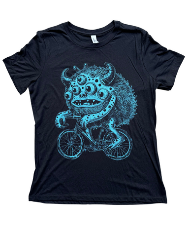 Monster on a Bicycle Women's T-Shirt