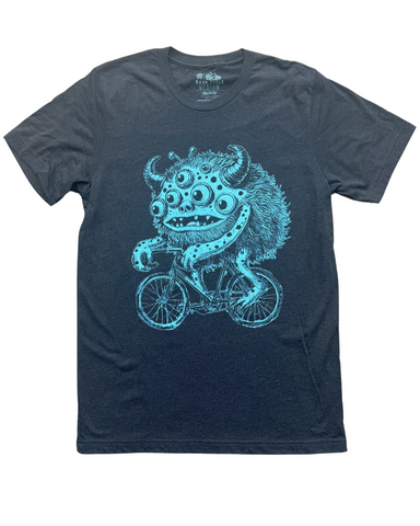 Monster on A Bicycle Men's/Unisex Shirt