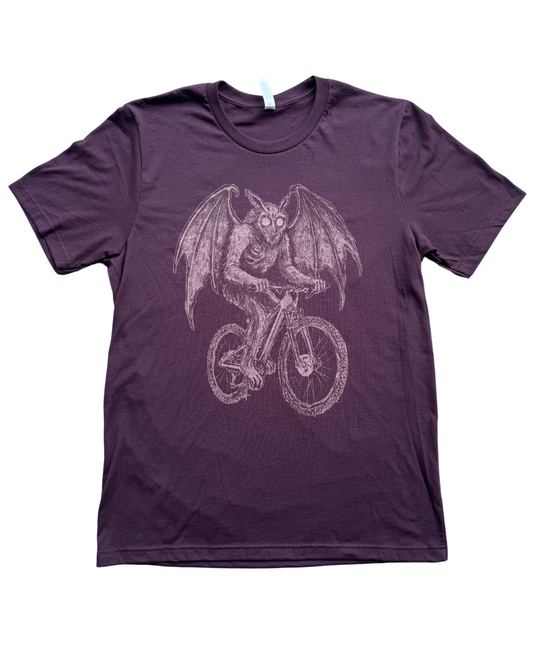 Mothman on A Bicycle Men's/Unisex Shirt