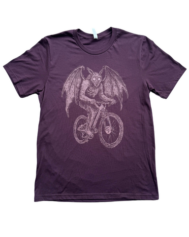 Mothman on A Bicycle Men's/Unisex Shirt