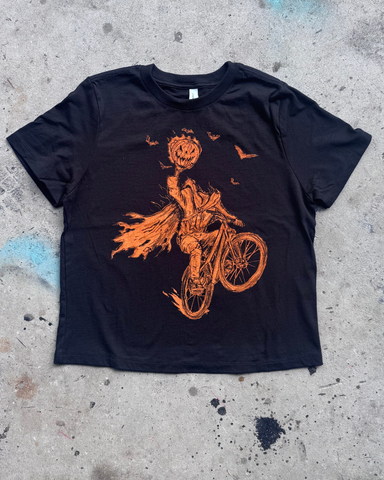 Headless Cyclist on A Bicycle Women's Shirt