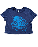 Octopus on a Bike Crop Tee