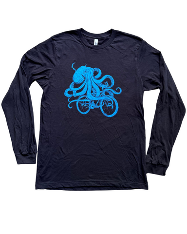 Octopus on a Bike Long Sleeve Tee