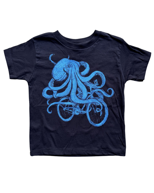 Octopus on a Bike Toddler Tee