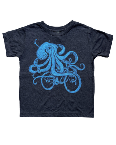 Octopus on a Bike Toddler Tee