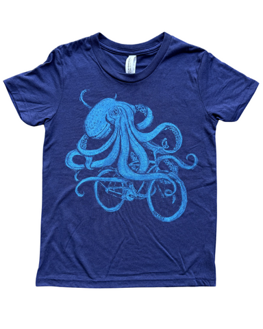 Octopus on a Bike Youth Shirt