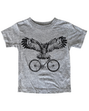 Owl on a Bicycle Kids Shirt
