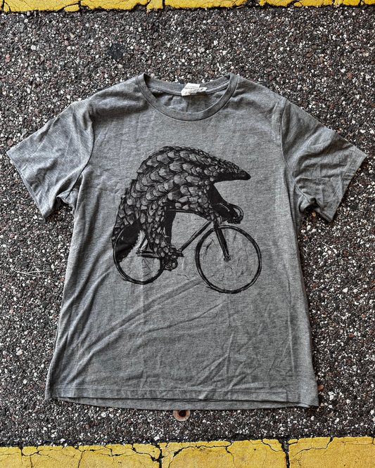 Pangolin on a Bicycle Women's T-Shirt