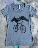 Pelican on a Bicycle Women's T-Shirt