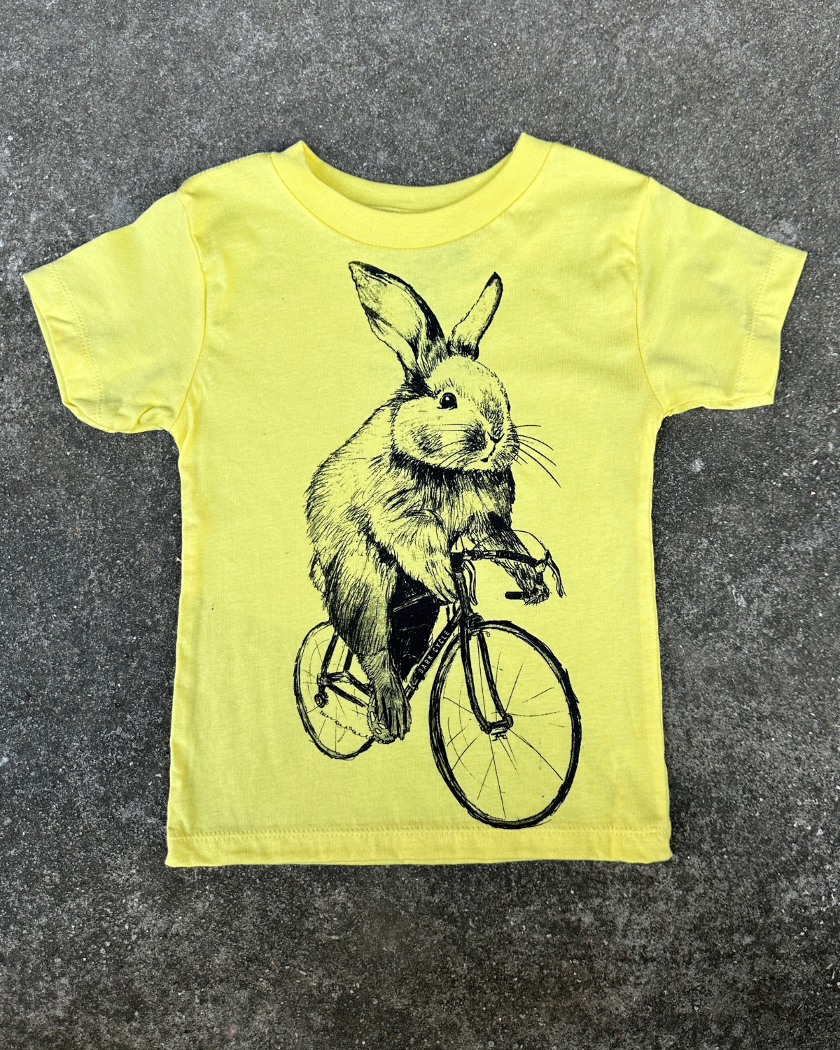 Bunny Rabbit on a Bicycle Kids/Youth Shirt