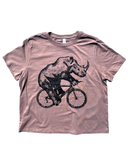 Rhinoceros on a Bicycle Women's T-shirt