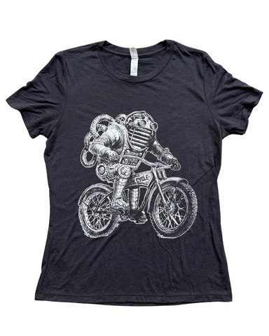 Robot on a Bicycle Women's T-Shirt