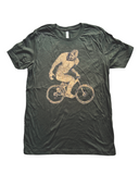 Sasquatch on A Bicycle Men's/Unisex Shirt