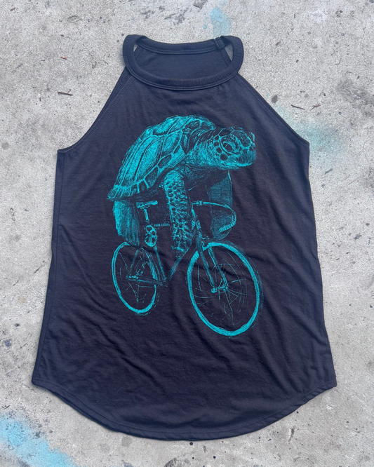 Sea Turtle on a Bike Rocker Tank