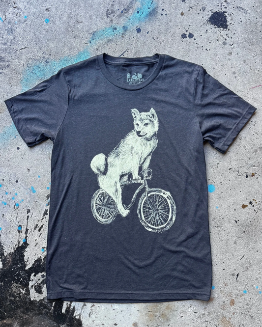 Shiba Inu on a Bike Men's/Unisex Shirt