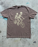 Skeletons on a Tandem Bicycle Men's/Unisex Shirt