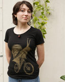Snail on A Bicycle Women's Shirt