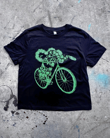 Snake on a Bicycle Women's T-shirt