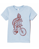 Squirrel on a Bicycle Kids T-Shirt