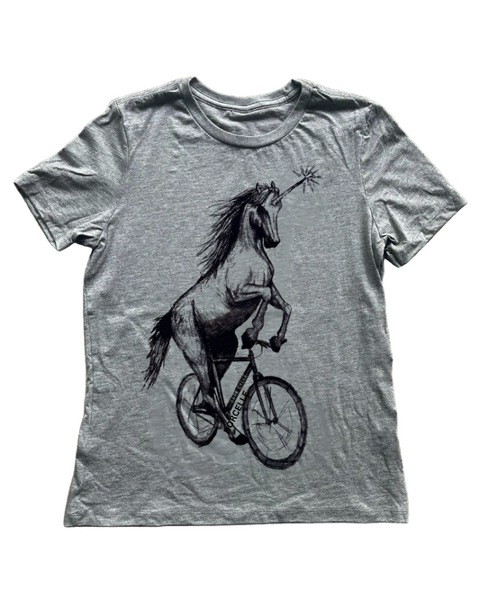 Unicorn on a Bike Women's T-Shirt