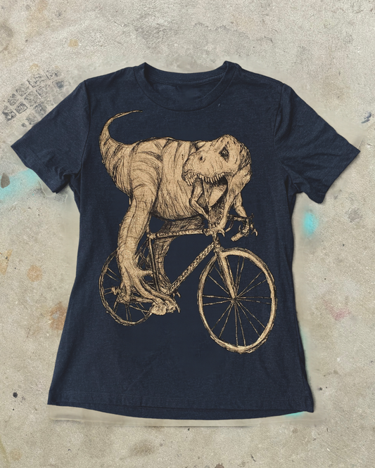 T-Rex on a Bicycle Women's T-Shirt