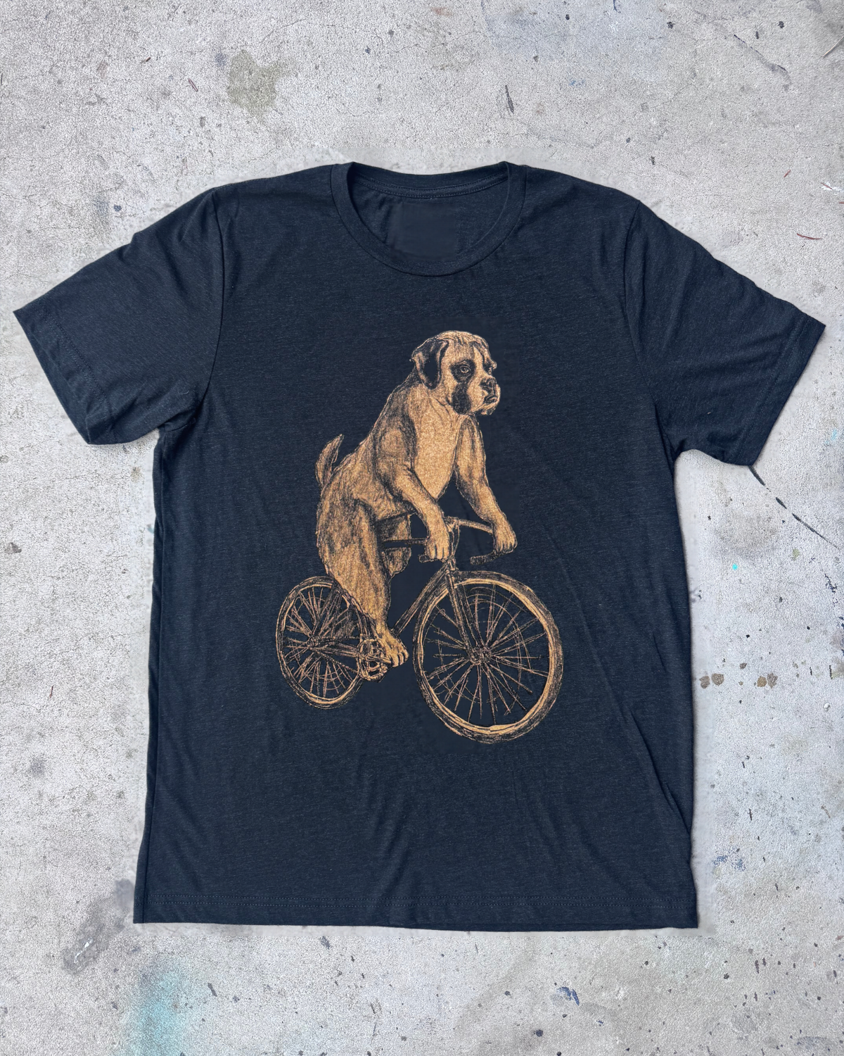 Boxer on a Bike Men's/Unisex Shirt