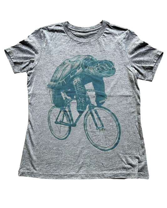 Sea Turtle on a Bicycle Women's T-Shirt