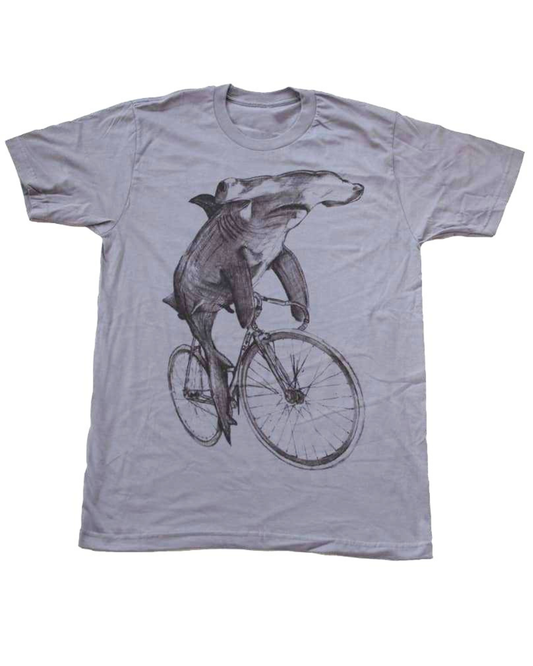 Hammerhead on a Bicycle Men's T-Shirt