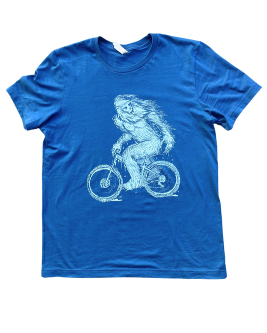 Yeti on A Bicycle Men's Shirt