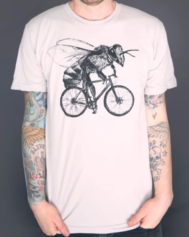 Bee on a Bicycle Men’s Shirt - Unisex Tees