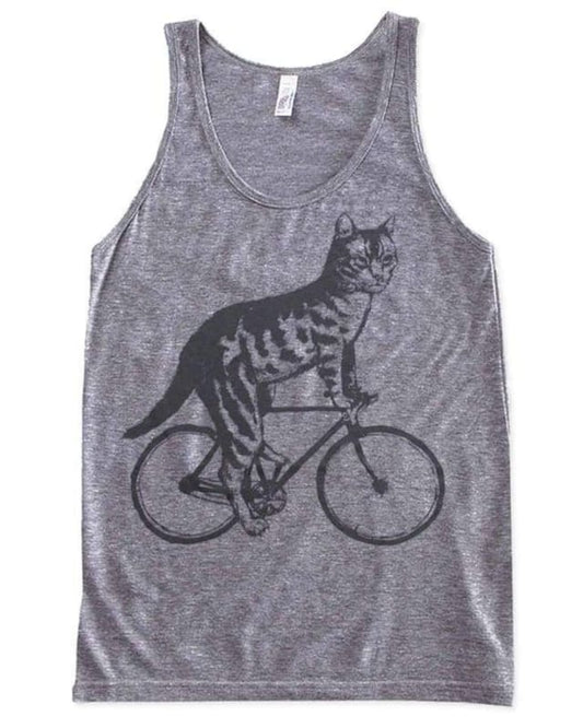 Cat On A Bicycle Men’s/Unisex Tank - Unisex Tanks