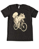 Chipmunk on a Bicycle Men’s/Unisex Shirt - Classic Tee - Black / XS - Unisex Tees