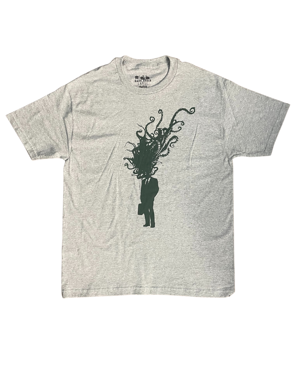 Corporate Man on A Bicycle Men’s/Unisex Shirt - 90’s Heavy Tee - Heather Grey / XS - Unisex Tees