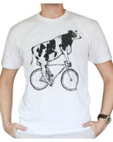 Cow on a Bicycle Men’s/Unisex Shirt - Unisex Tees